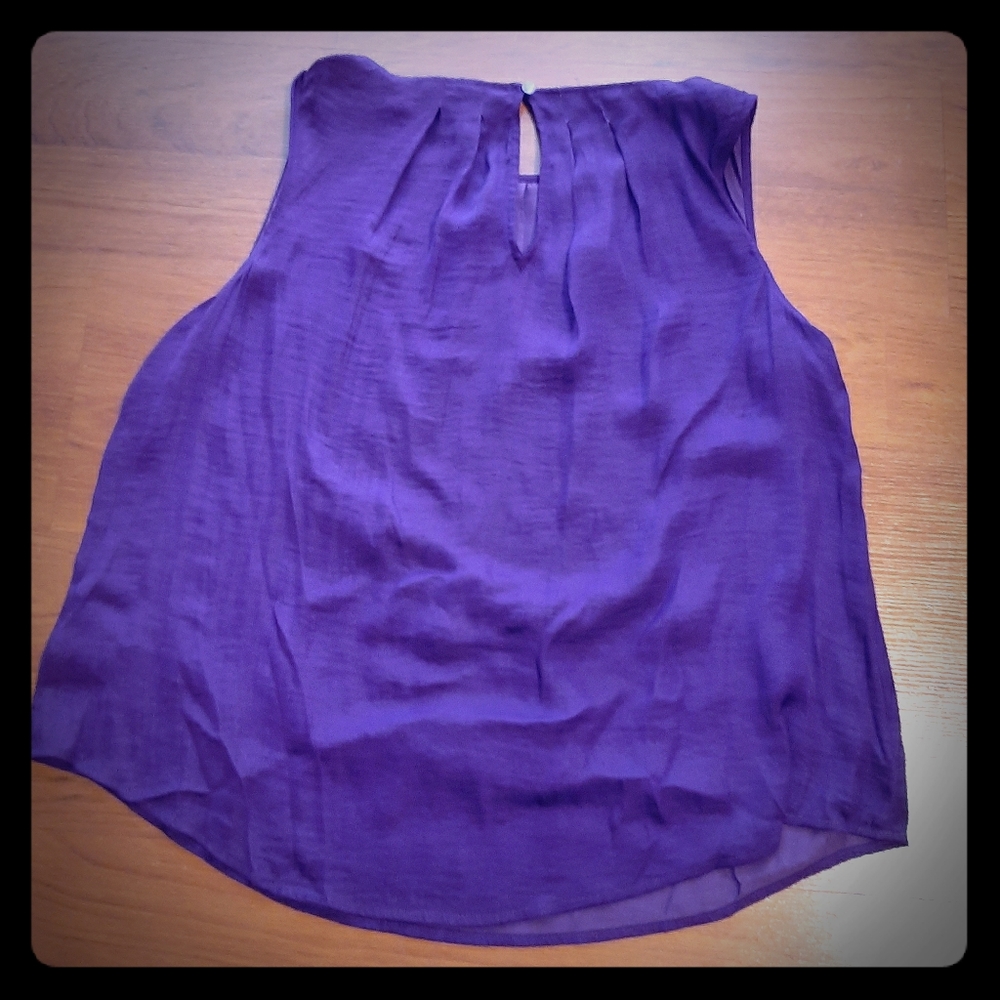 Purple tank top blouse